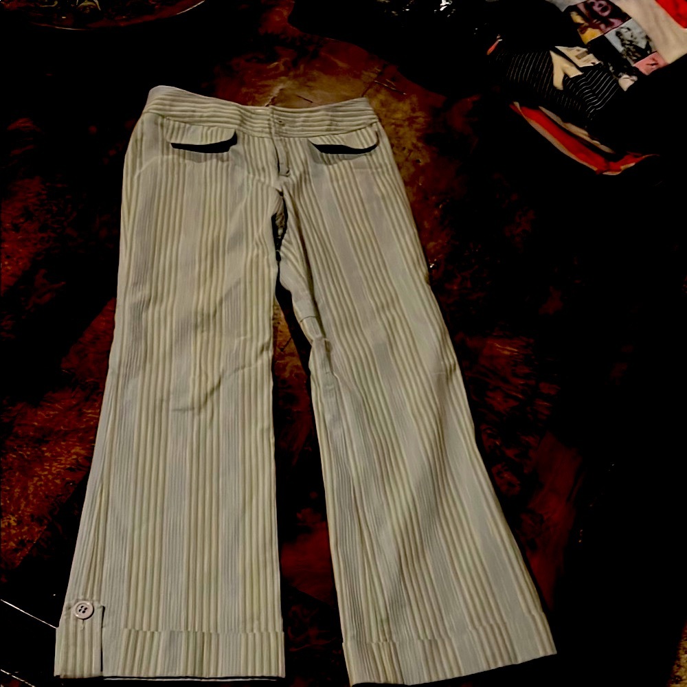 Anthropologie Nanette Lepore Striped Wide-Leg Pants
